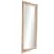 Brown Wood Beaded Frame Wall Mirror with Distressing 24" x 2" x 54"